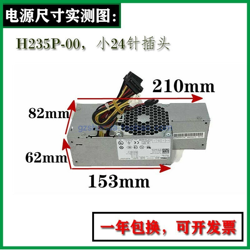 for Power Supply Dell Optiplex 760 780 960SFF 235W PW116 R224M H235P-00