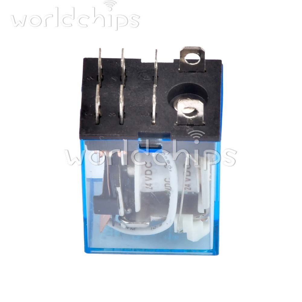 10 set DC 24V 10A Coil LY2NJ Small Relays Module 8PIN DPDT with Base