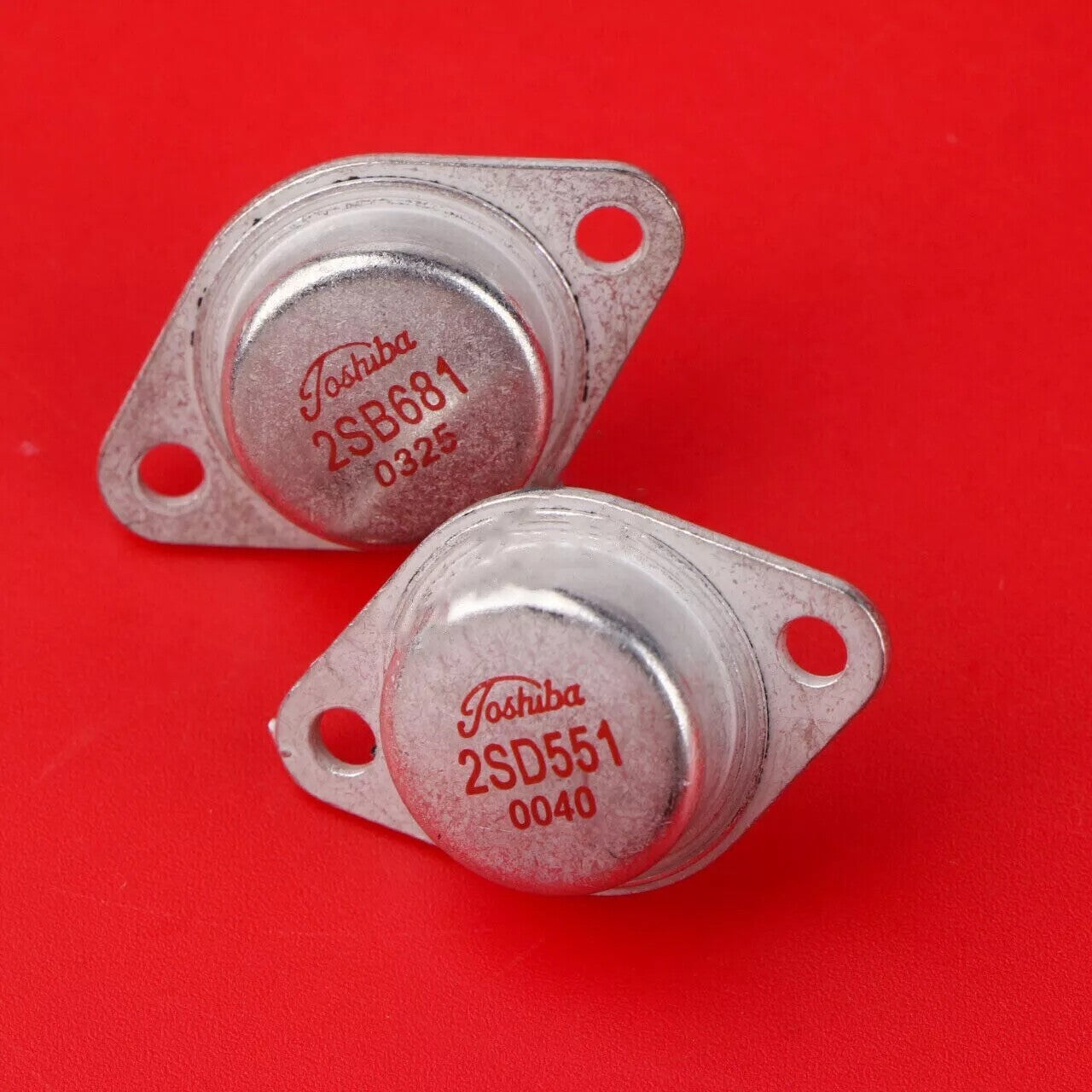 5 PAIRS 2SD551 + 2SB681 Audio Transistors TO-3 TOSHIBA