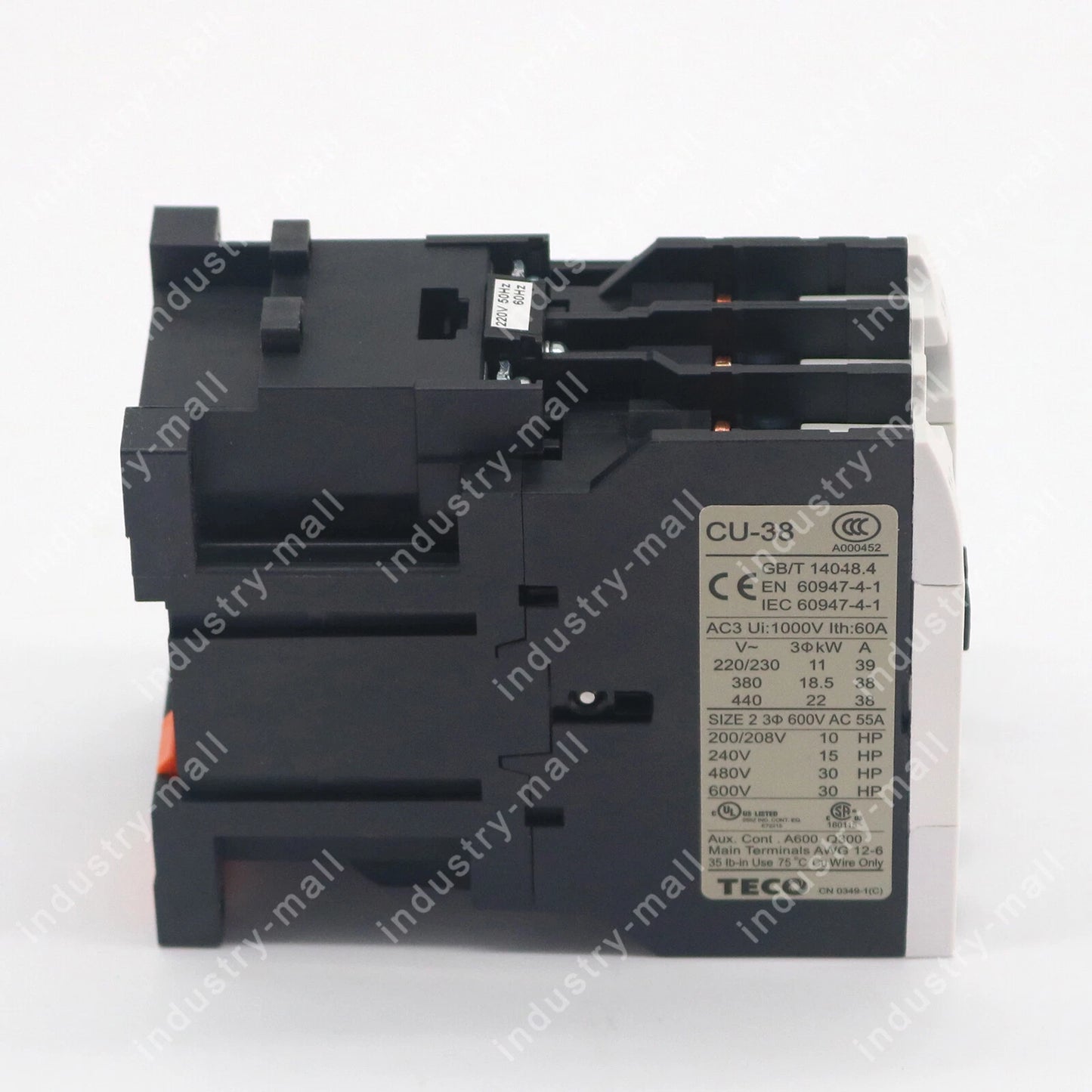For TECO CU-38 220VAC Magnetic Contactor Free Shipping #P