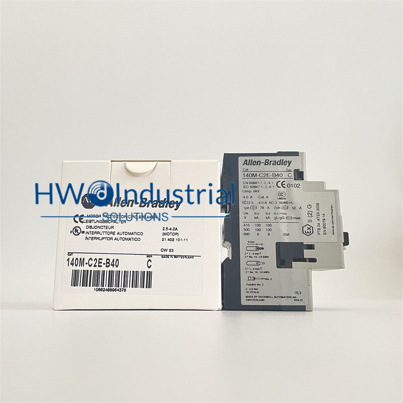 1Pc Motor Protector Circuit Breaker 140M-C2E-B40 Current 2.5-4.0A