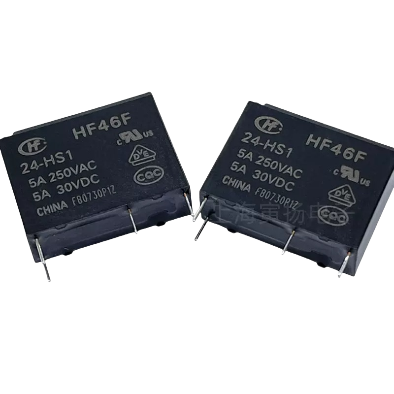 10/pieces HF46F/5-HS1 HF46F/12-HS1 HF46F/24-HS1 HF46F/24-HS1T HF Relay