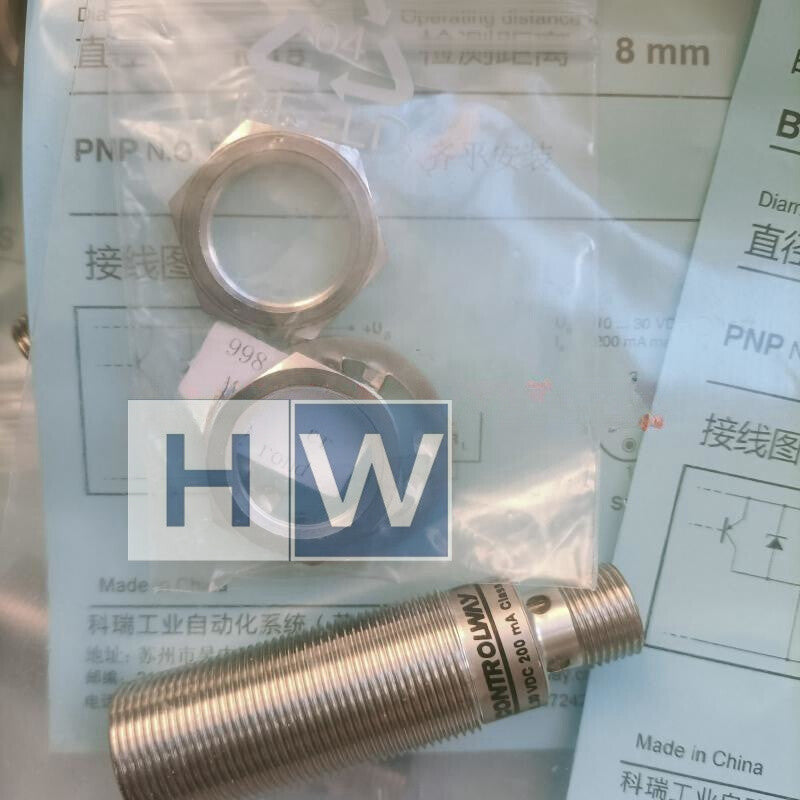 1PC ONTROLWAY BD8-S3-M18S Proximity Switch Sensor