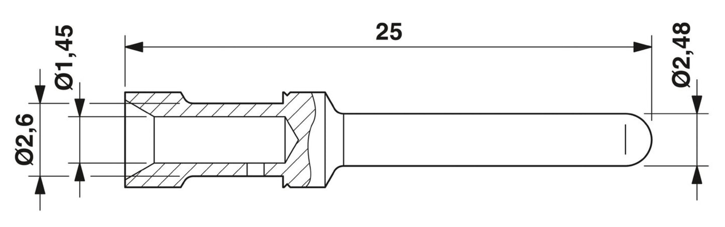 100pcs PHOENIX CONTACT 1663598 Connector CK2,5-ED-1,00ST AG