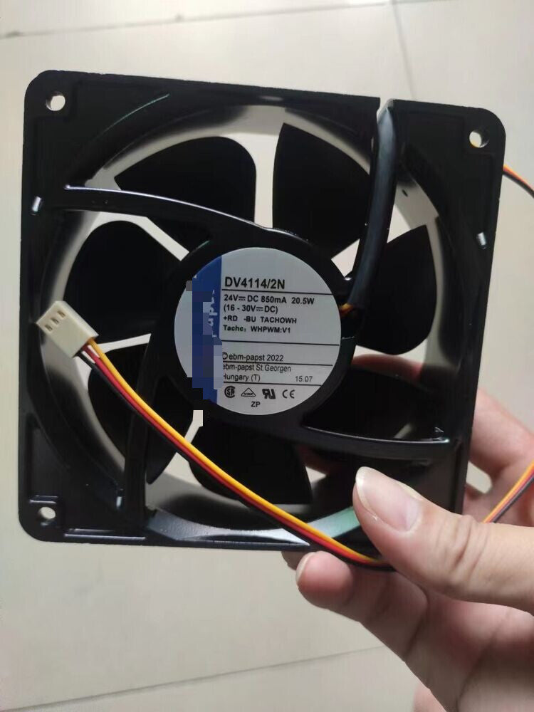 1 PCS Cooling Fan DV4114/2N DC24V 20.5W 12038 12CM 3 wire Aluminum frame fan