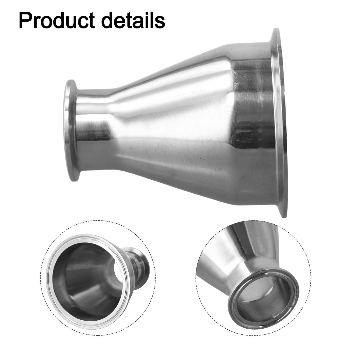 Sanitary Stainless Steel Tri Clamp Ferrule for 2 inch 4 inch Pipe Reducer