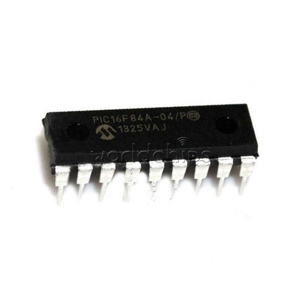 10PCS DIP-18 PIC16F84A-04/P PIC16F84A 16F84A 18-pin DIP