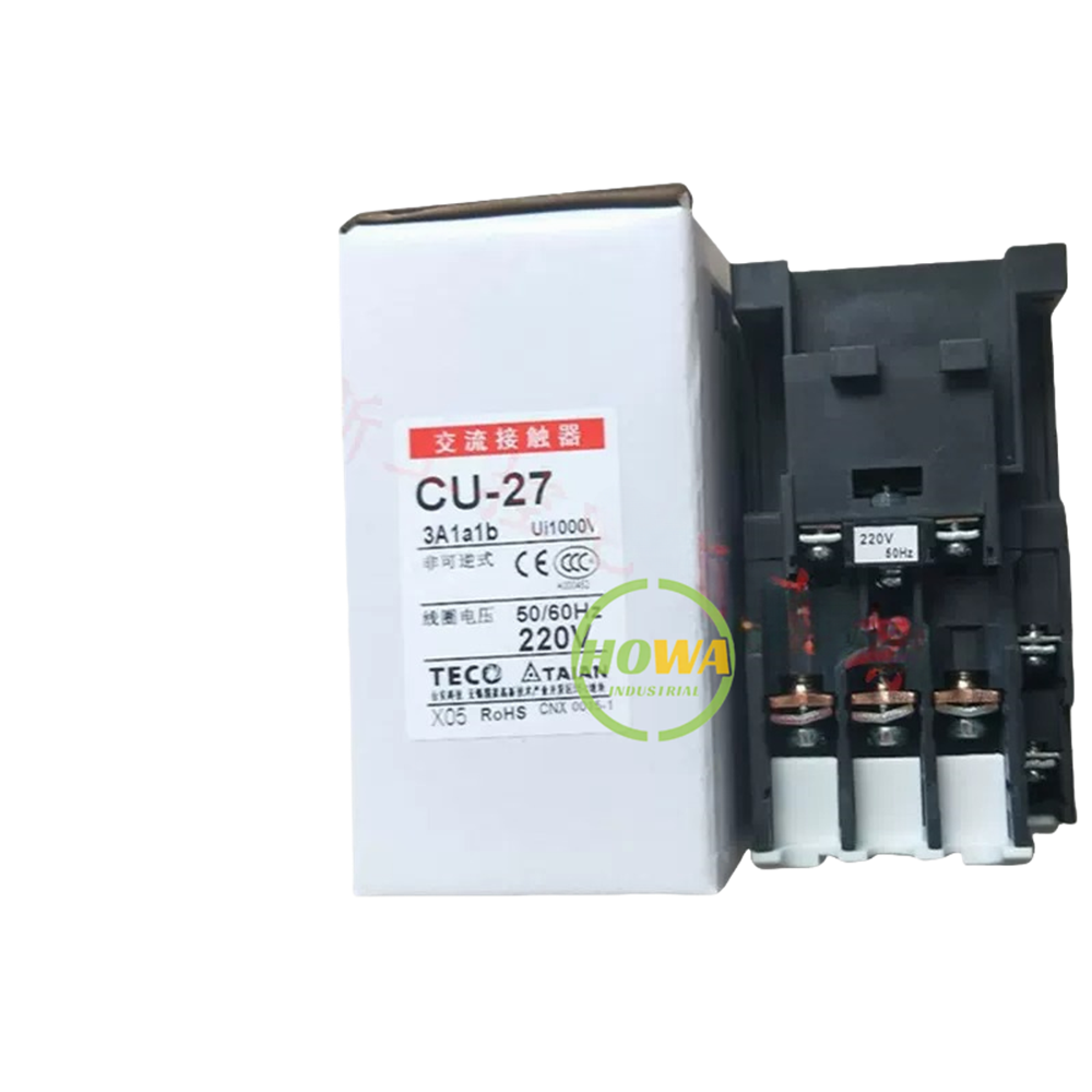 1/piece TECO AC contactor CU-27 CU27 3A1a1b Coil Voltage 220V