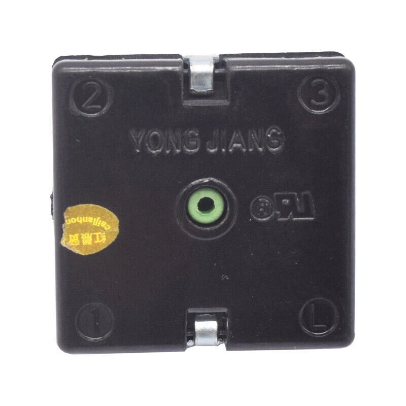 YONG JIANG GZS-15 4-position 3-gear 10A Electric Heater Green Rotary Switch