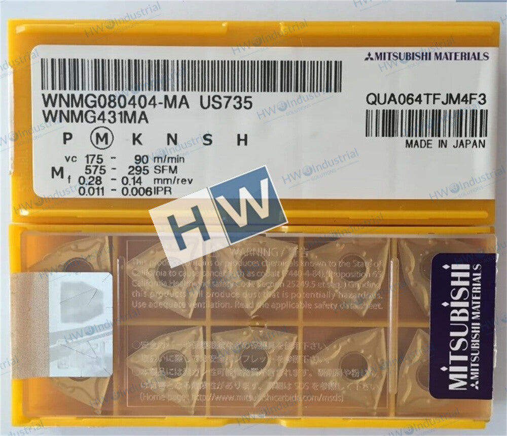 10piece/Box WNMG080404-MA US735 Mitsubishi CNC Blade