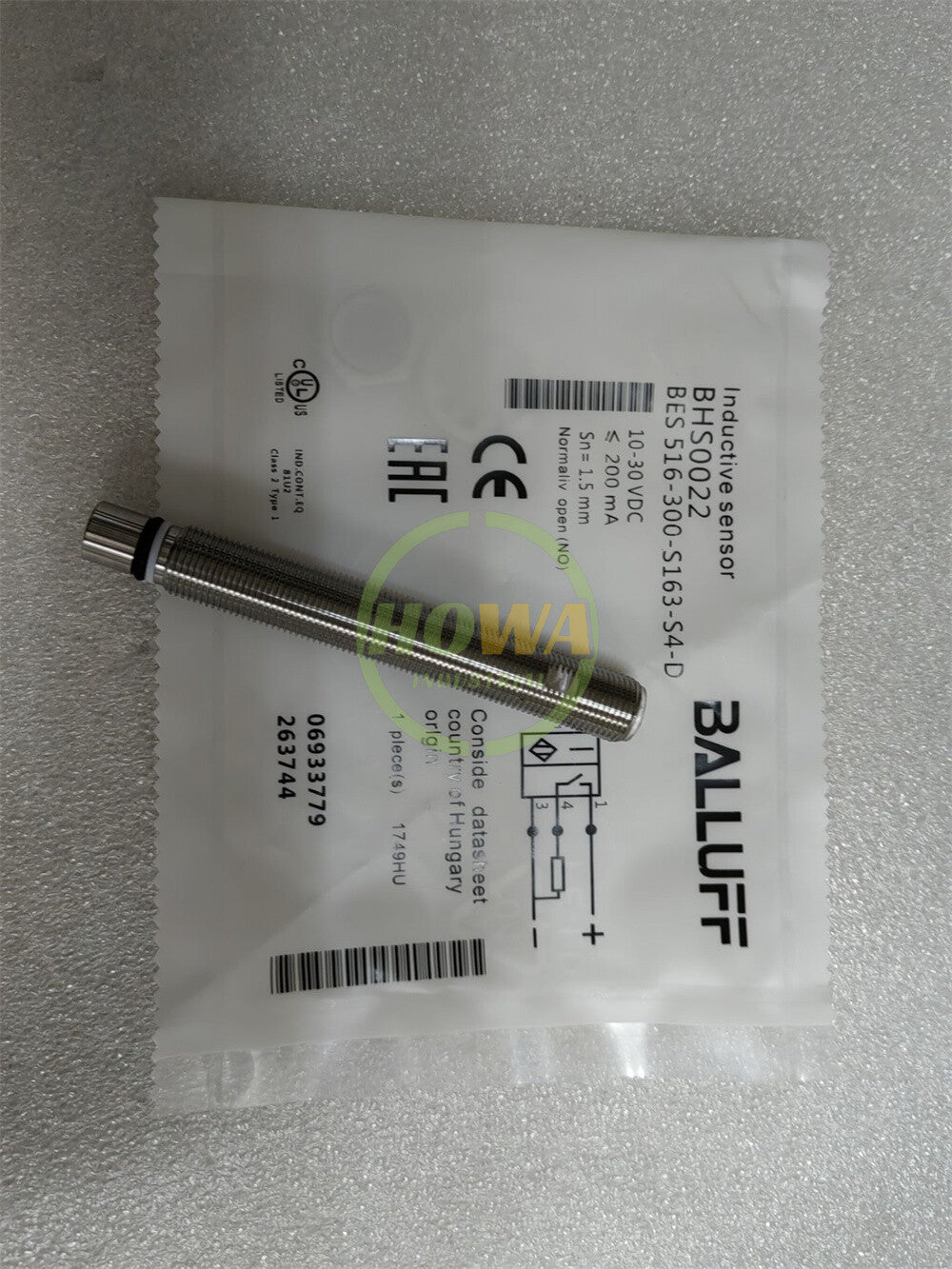 BALLUFF BES 516-300-S163-S4-D (BHS0022) Inductive Standard Sensors PNP