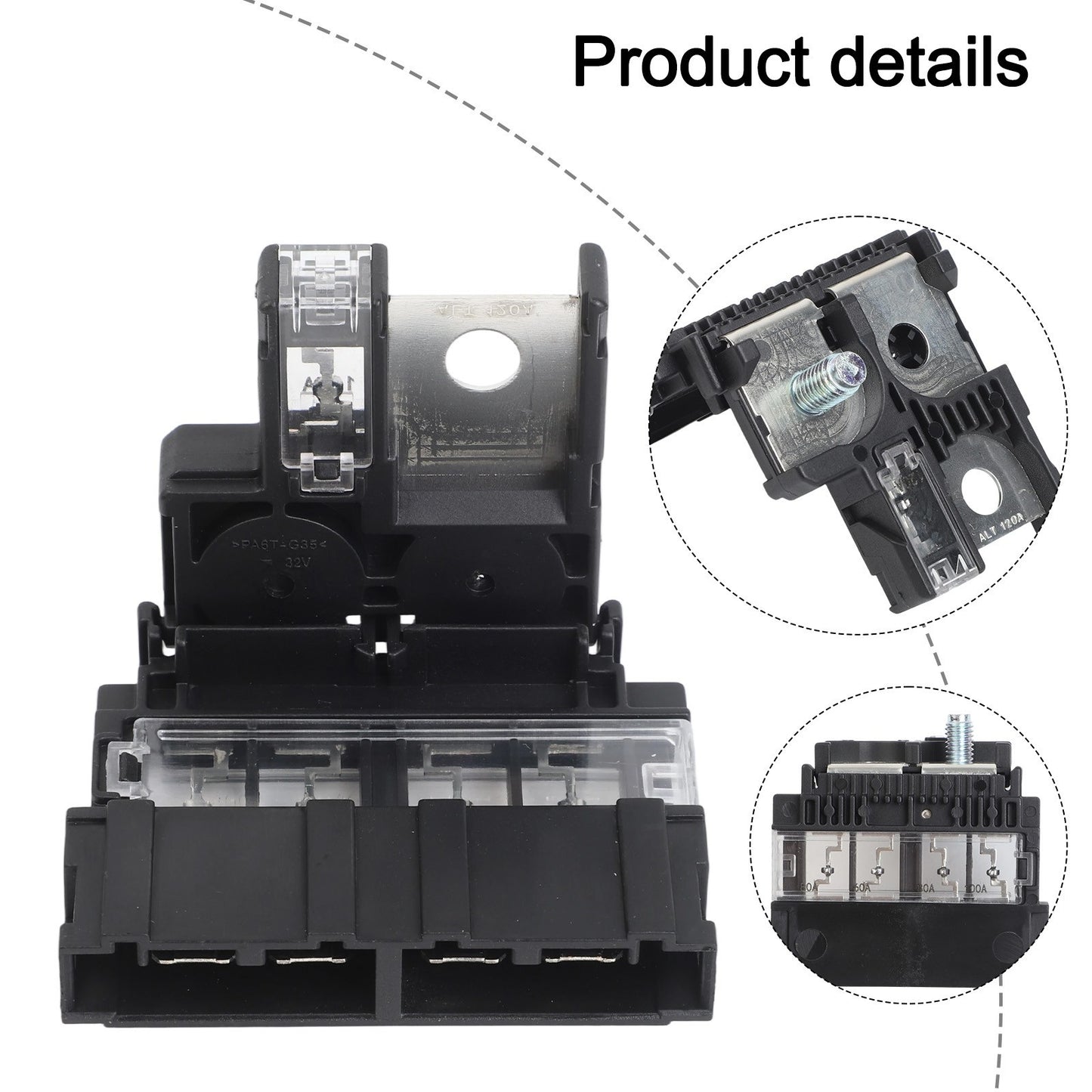 Battery Fuse 24380-79913 24380-BB50A Black Connector Plug-and-play Positive