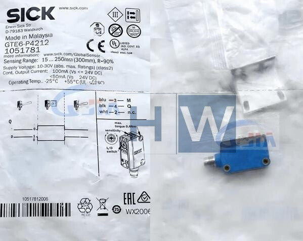 1Pcs Diffuse Reflection Photoelectric Sensor GTE6-P4211 1051781