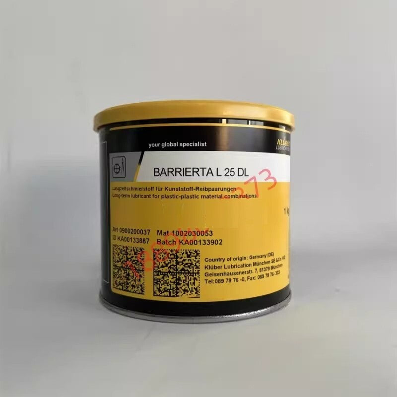 KLUBER Lubrication BARRIERTA L 25 DL Grease 1Kg (2.2 LB) free shipping