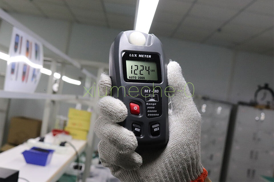 0~200,000lux Range Light Meter Illuminometer lux/fc Photometer Tester