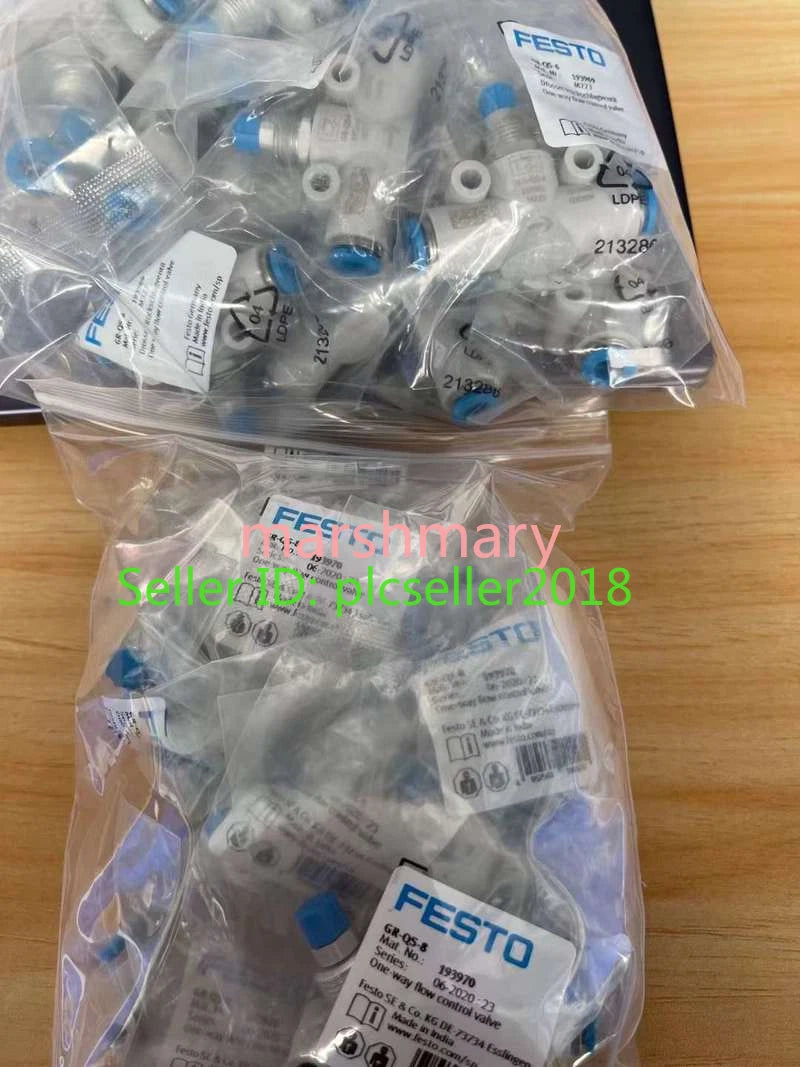 1pc FESTO GR-QS-8 193970 Throttle Valve Gas Connector GRQS8 #P