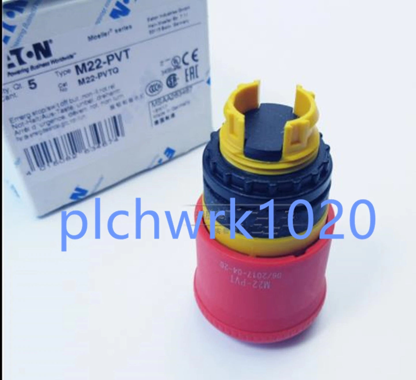 1 PCS EATON Emergency Stop Button head M22-PVT #P