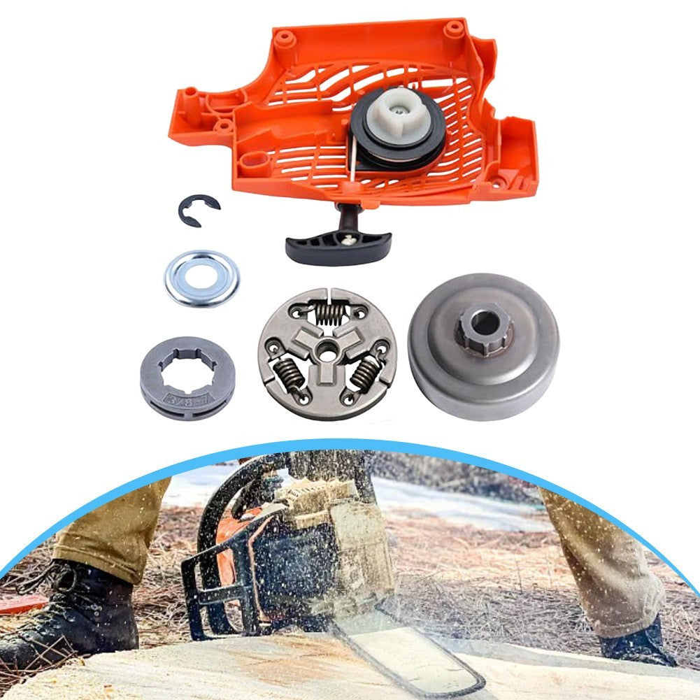 For Echo CS310 CS352 Recoil Starter and Clutch Drum Kit with Rim Sprocket