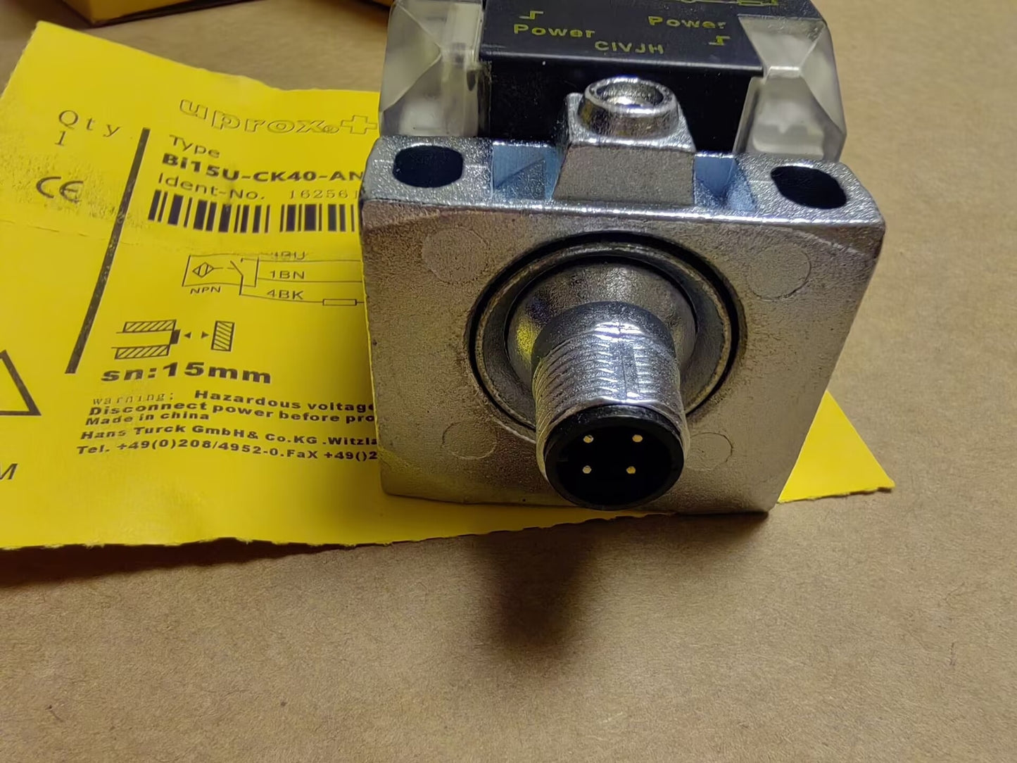 For TURCK BI15U-CK40-AN6X2-H1141 1625610 Inductive sensor NPN