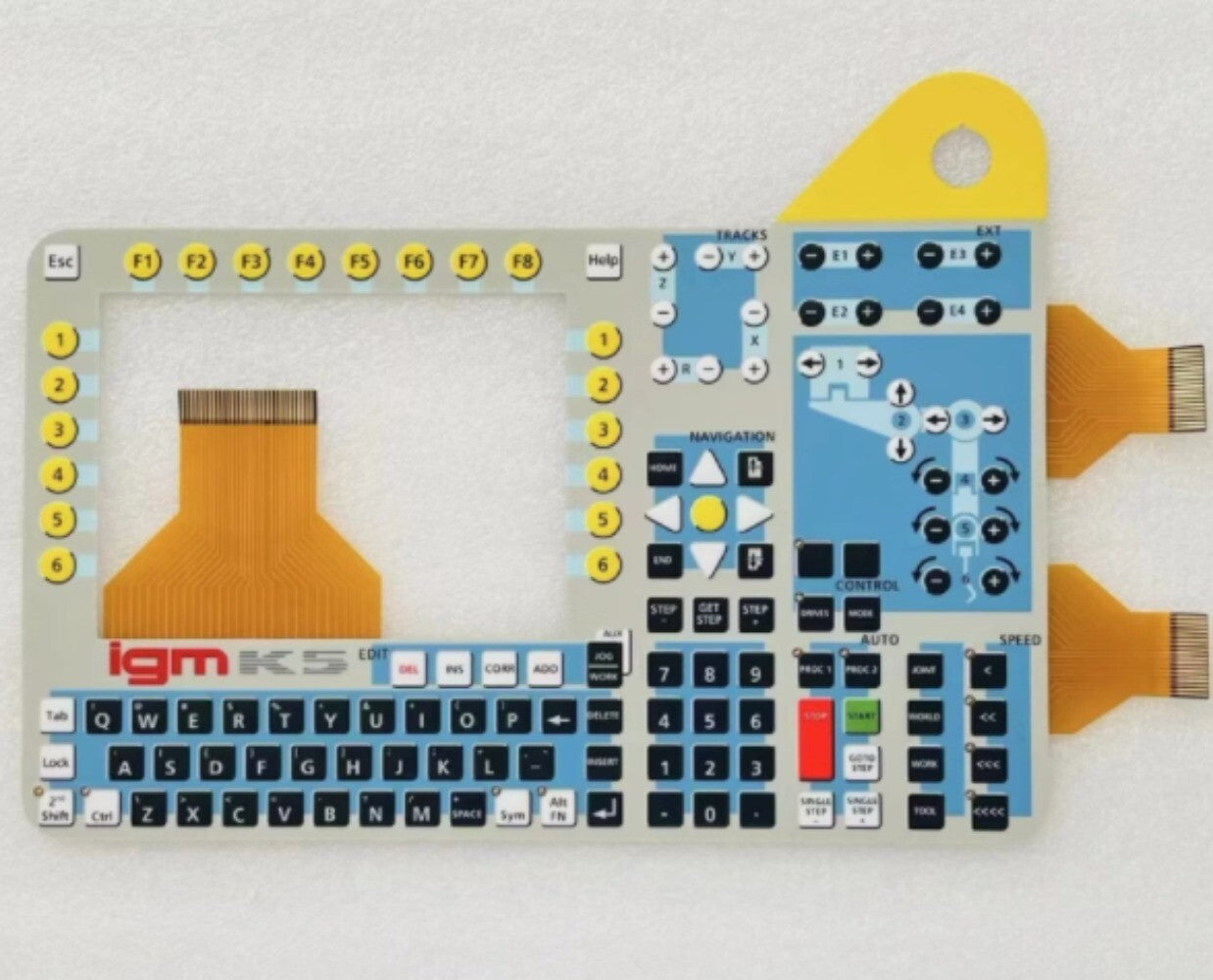 Membrane Keypad for IGM K5 Welding Robot Teach Pendant