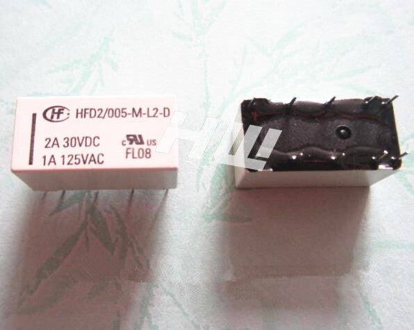 10Pcs HFD2-005-M-L2-D 1A 125V HF Relay