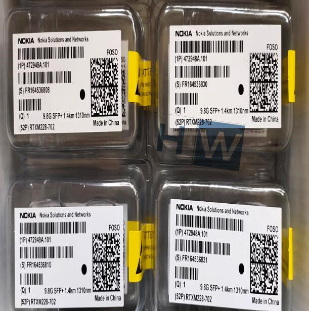 1Pc FOSO 472948A.101 10 Gigabit Single Mode 9.8G 1.4KM SFP+Optical Module