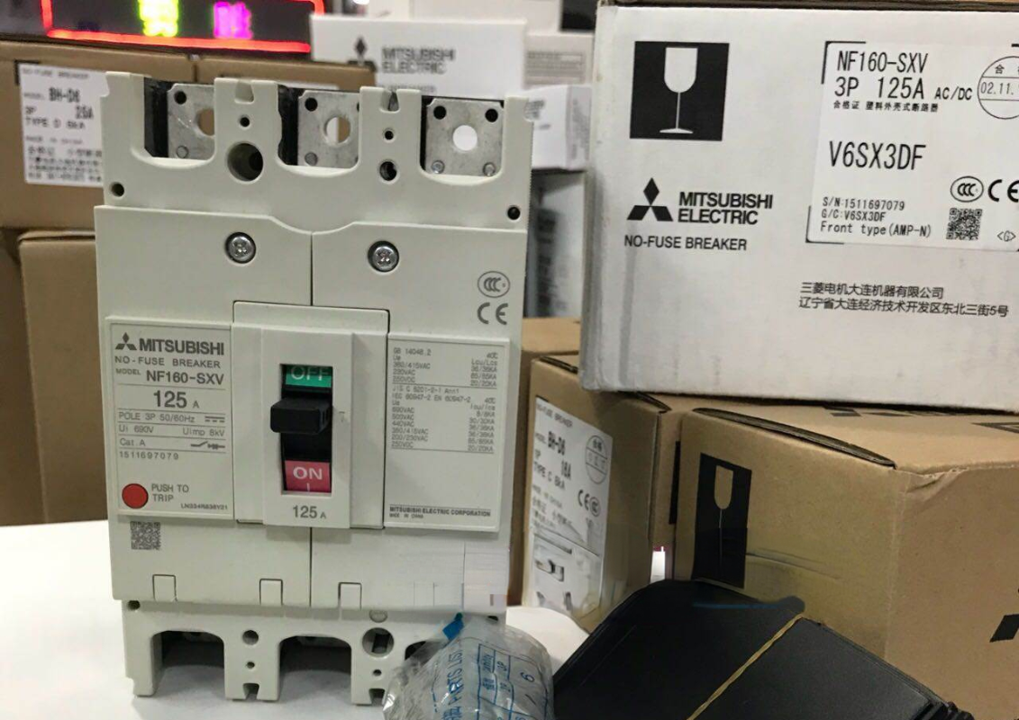 1pcs Mitsubishi Circuit Breaker NF160-SXV 3P 125A 1110010634