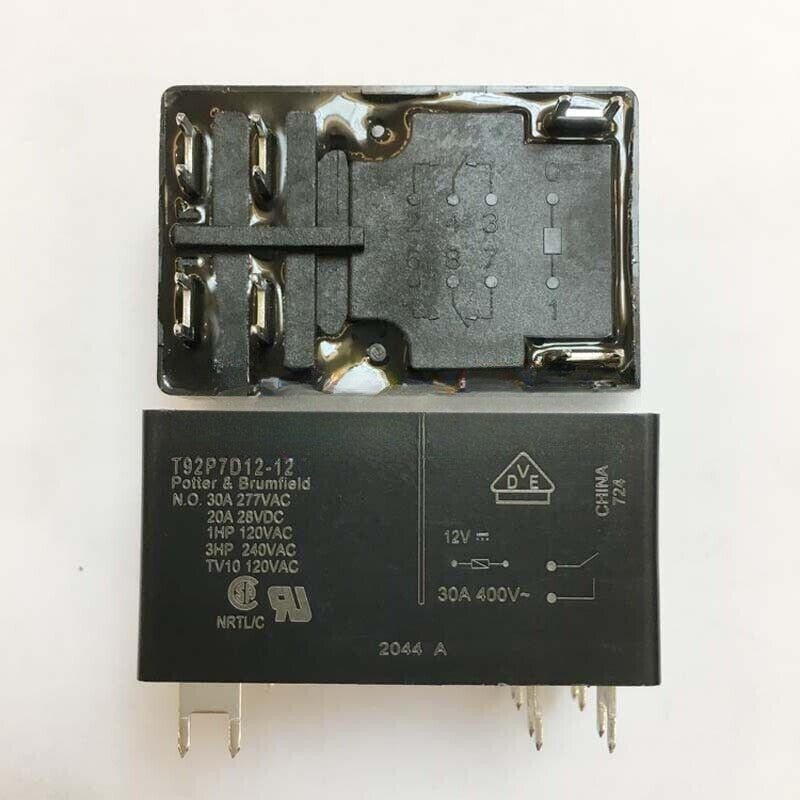 10Pcs T92P7D12-12 12VDC TE 30A Power Relay 6Pins