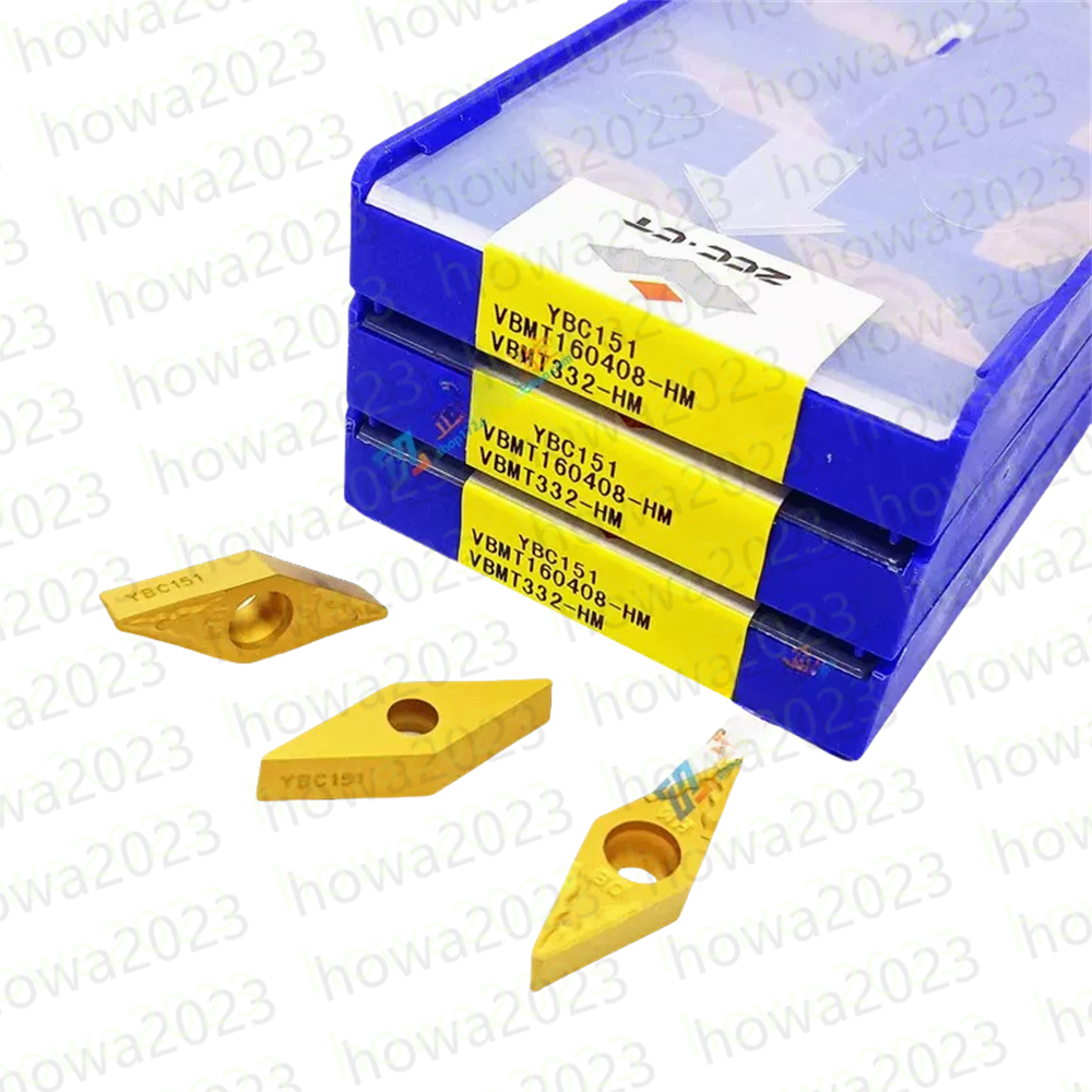 10pieces/Box ZCC.CT VBMT160408-HM YBC151 VBMT332-HM CNC Blade Carbide Insert