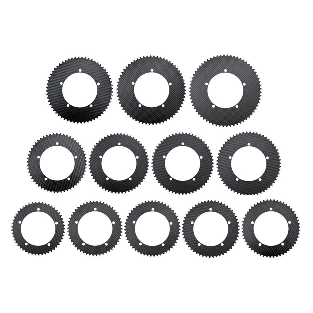 Carbon Fiber Chainring for Fixed Gear Track Bike BCD144 49T 53T 58T Options