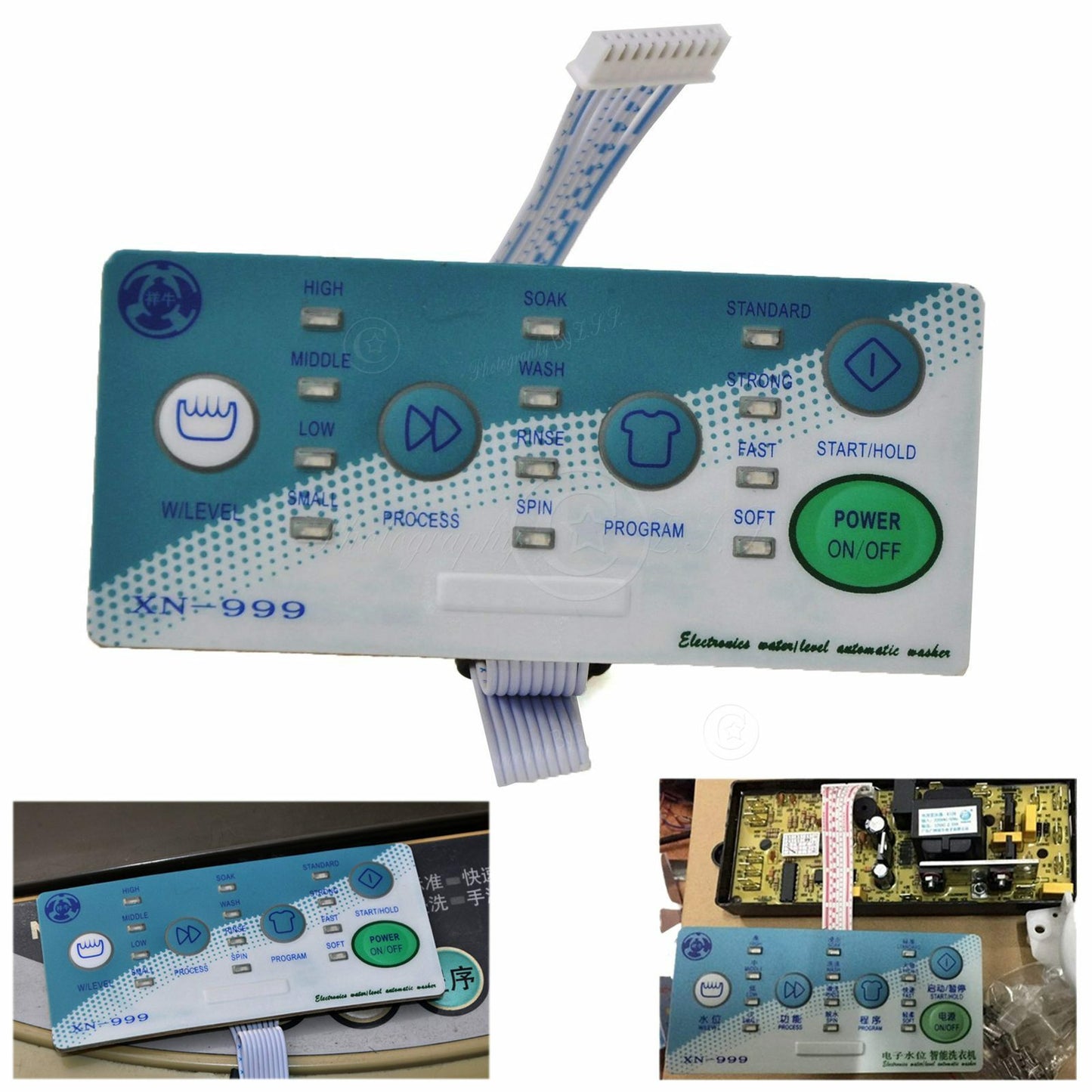 Universal Washing Machine Washer External 9Pins Control Panel Replacement XN-999