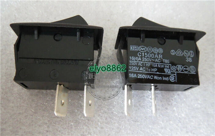 1pcs ARCOLECTRIC C1500AR 2 Positions 2 Pins Rocker Switch 16A 250VAC