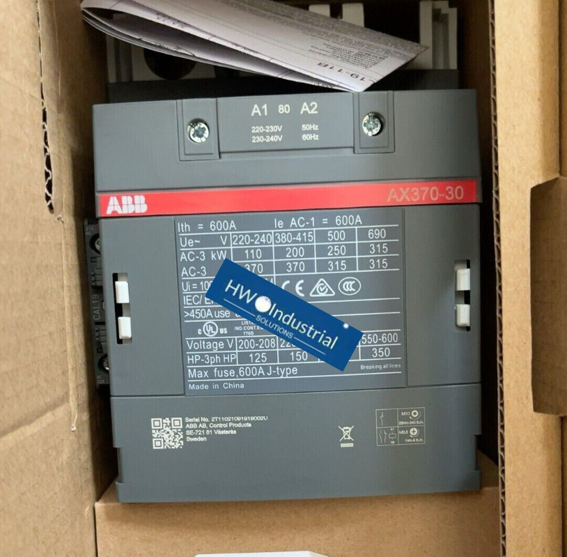 ABB AX370-30-11-84 110V CONTACTOR