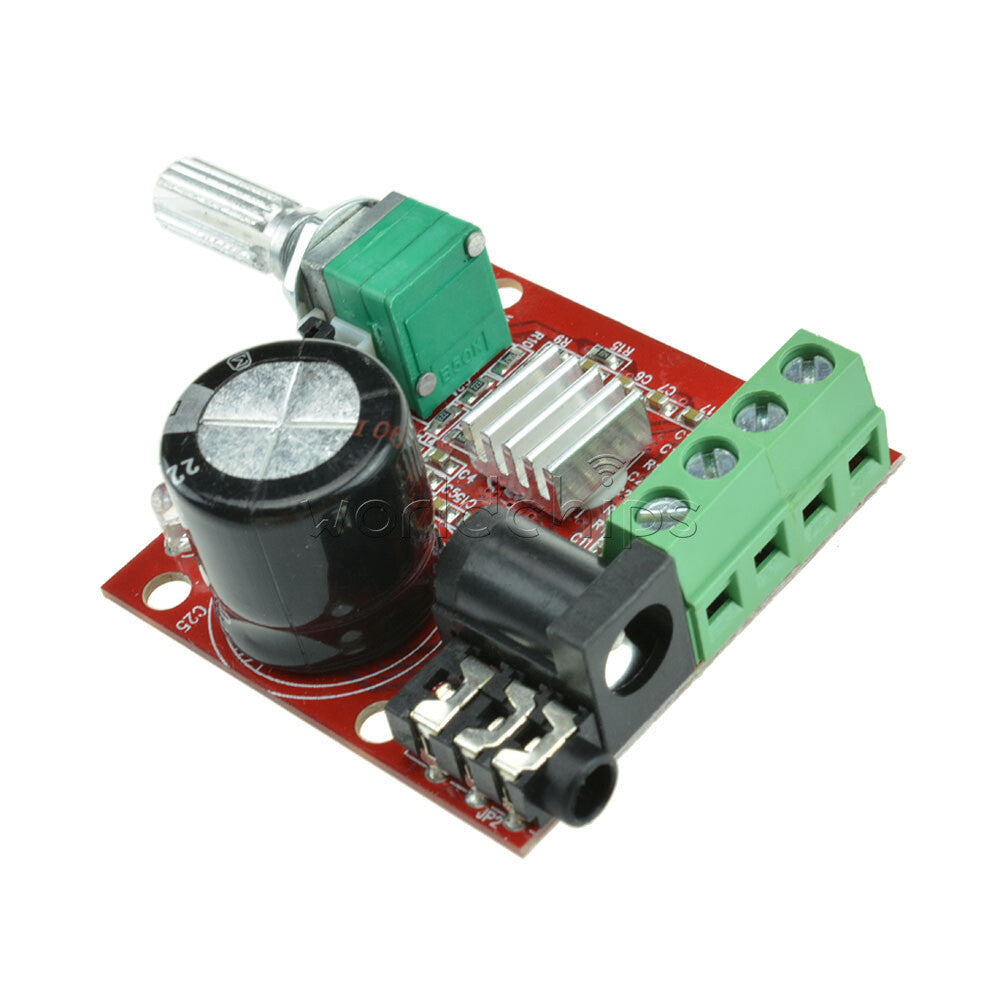 10PCS DC12V 2X10W Hi-Fi PAM8610 Audio Stereo Amplifier Board Dual D Class Module