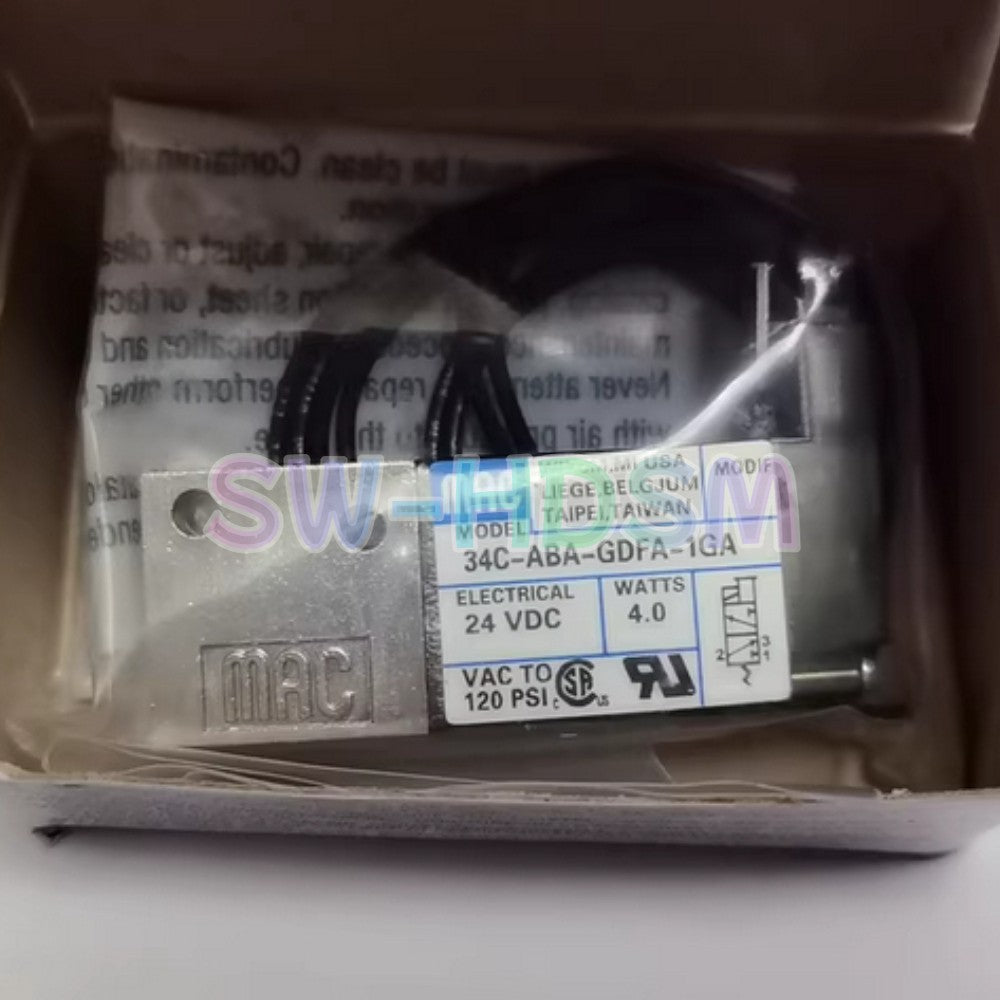 1PCS for MAC Solenoid Valve 34C-ABA-GDFA-1GA Freight Free