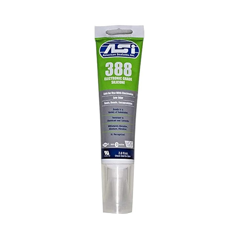 Electronic Grade Silicone, 2.8 oz Tube, Clear, for Electrical Insulation,Sealing