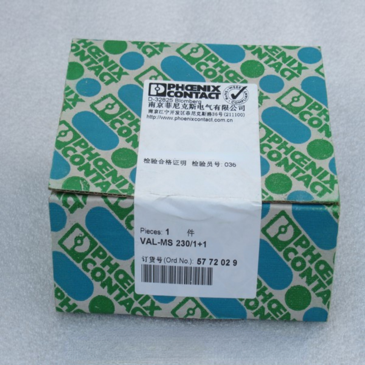1pcs PHOENIX CONTACT Surge Protector Module 5772029 VAL-MS 230/1+1