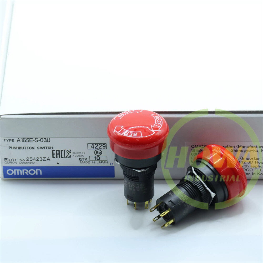 10 Piece/Box OMRON Emergency Stop Switch A165E-S-03U