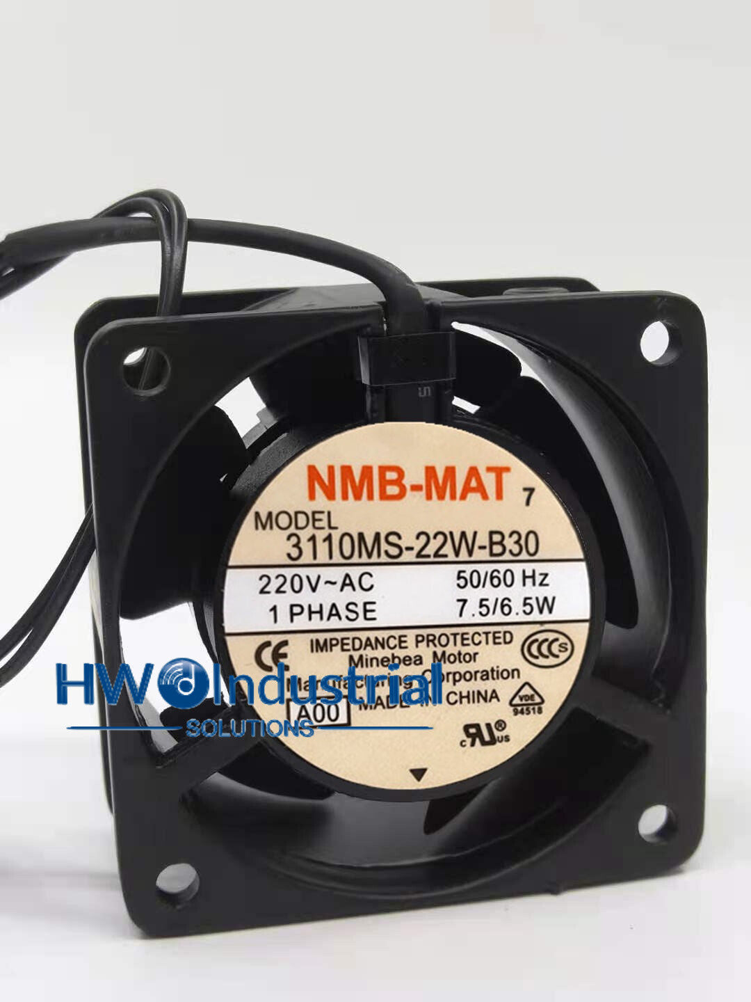 1PC NMB 3110MS-22W-B30 6CM 220V 7.5W Aluminum Frame Cooling Fan