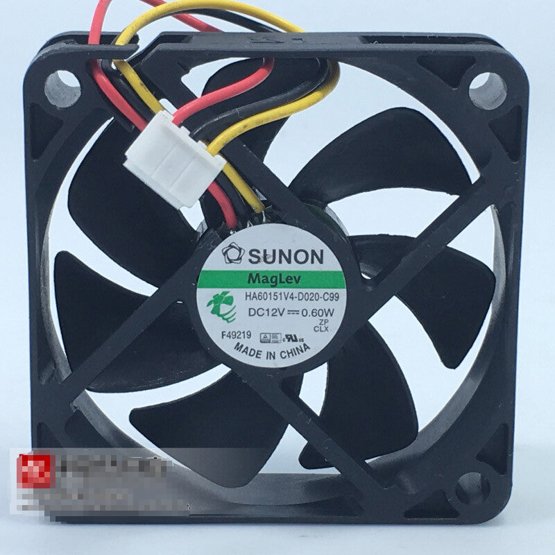 1pcs SUNON HA60151V4-D020-G99 6015 12V 0.60W 6cm ultra-quiet fan 3pin