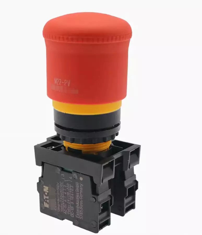 1PC For EATON M22-PV/K03 3NC Direct lift reset emergency stop button switch