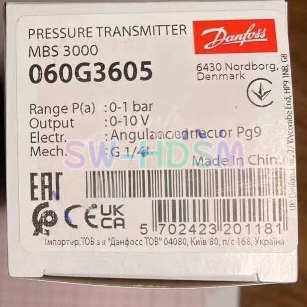 1PCS for Danfoss MBS3000 060G3605 Pressure Transmitter Freight Free