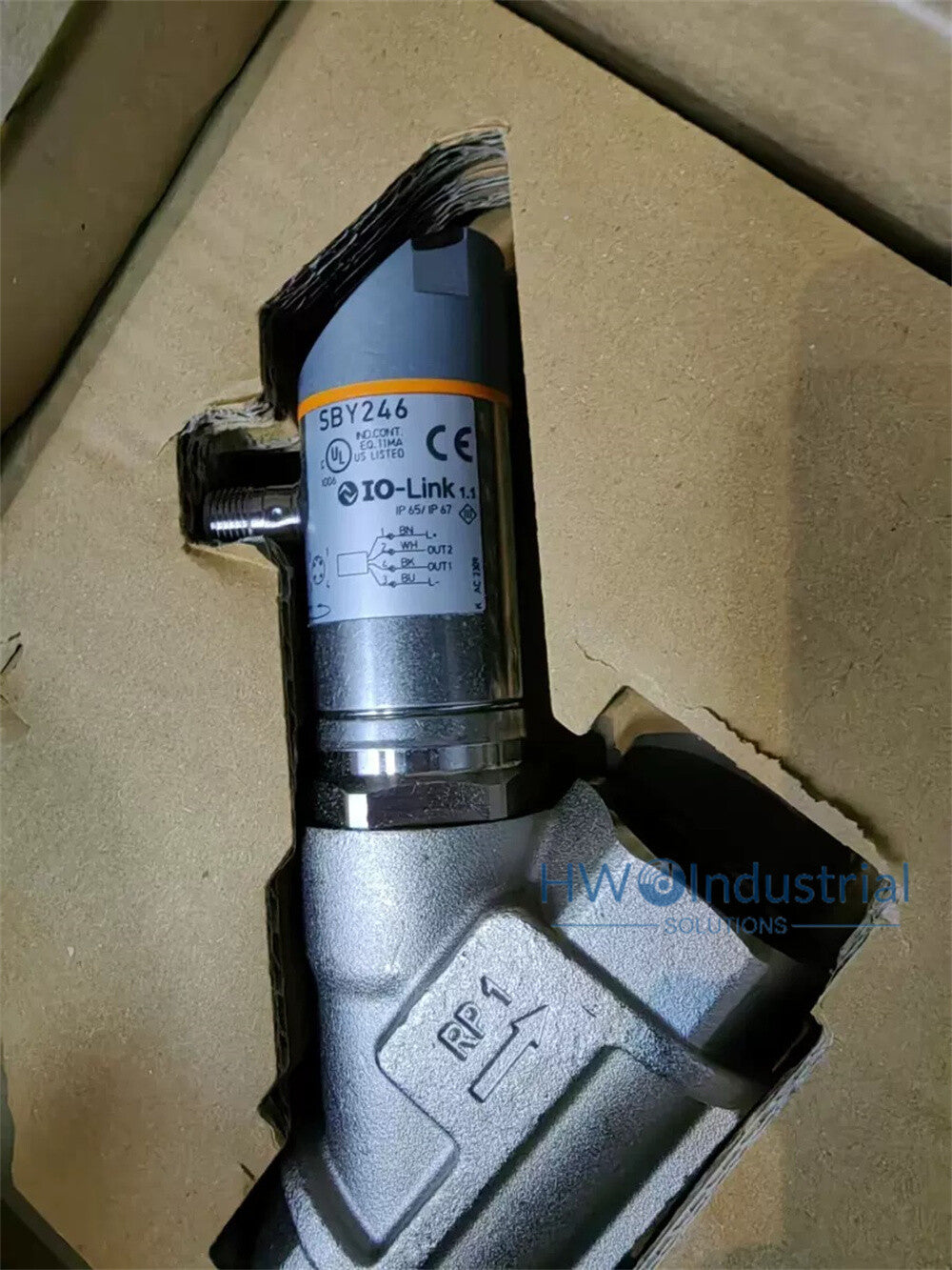 1/Piece SBY246 IFM Flow Sensor Check Valve Flow Meter