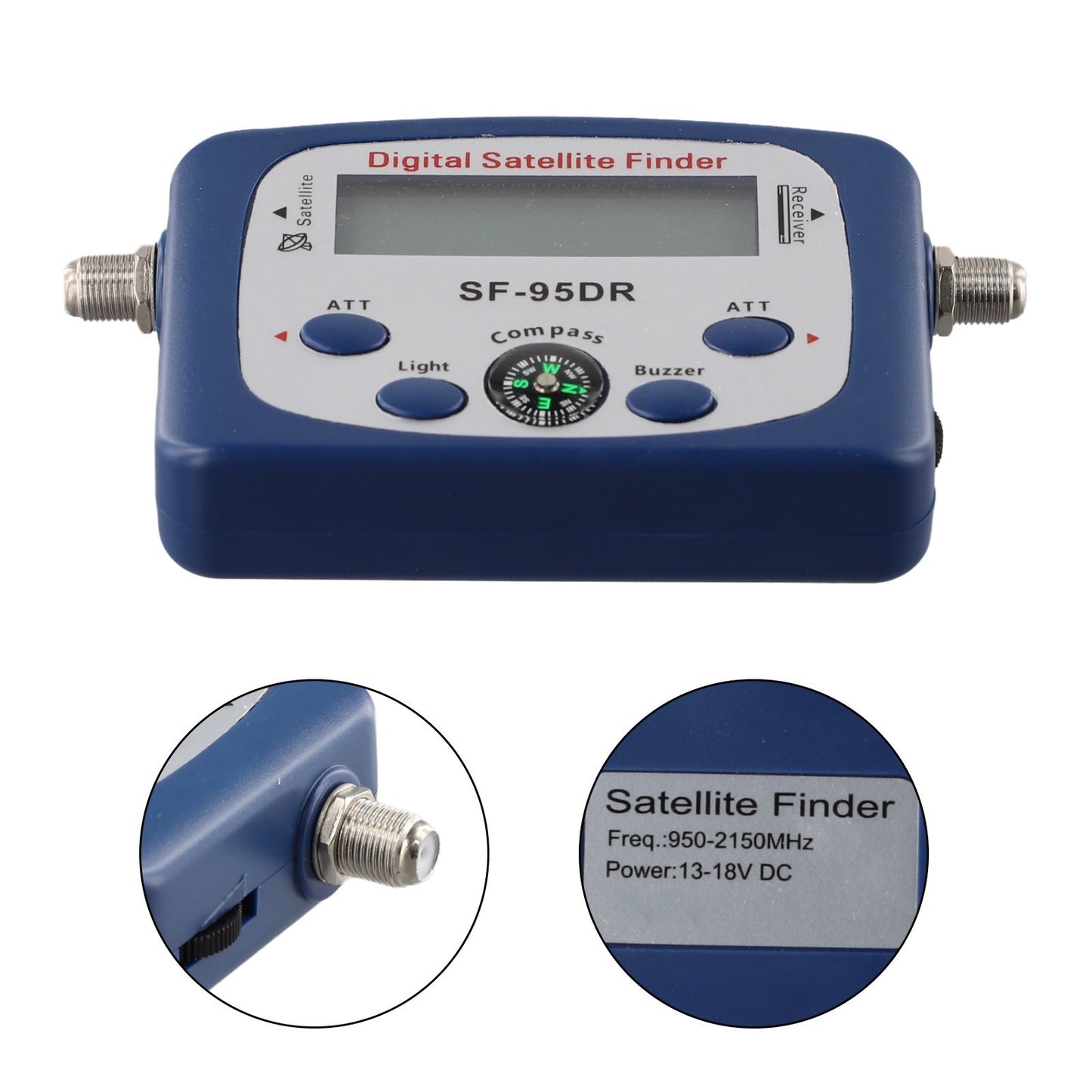 TV Signal Strength Meter with LCD Display for Optimum Signal Detection