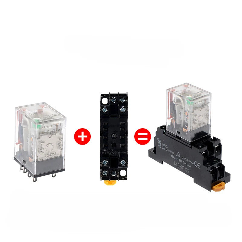 10pcs Omron MY2N-GS-R DC/AC 12V 24V 110V 220V Intermediate Relay