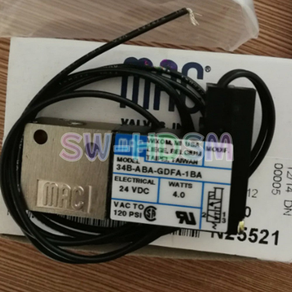 1PCS for MAC 34B-ABA-GDFA-1BA Solenoid Valve 24VDC Freight Free