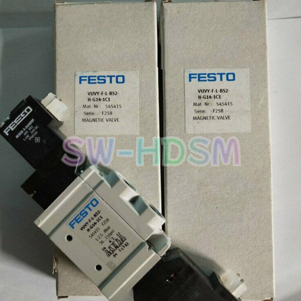 1PCS for FESTO Solenoid Valve VUVY-F-L-B52-H-G14-1C1 545415 Freight Free