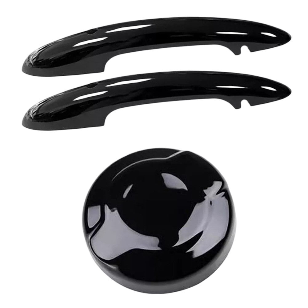 Glos Black Fuel Tank Cap Cover for MINI For Cooper F55 F56 F57 2015 2023