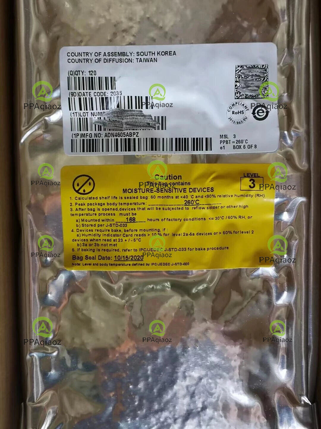 1PCS ADI ADN4605ABPZ Digital Crosspoint Single 40x40 4.25Gbps BGA352 .