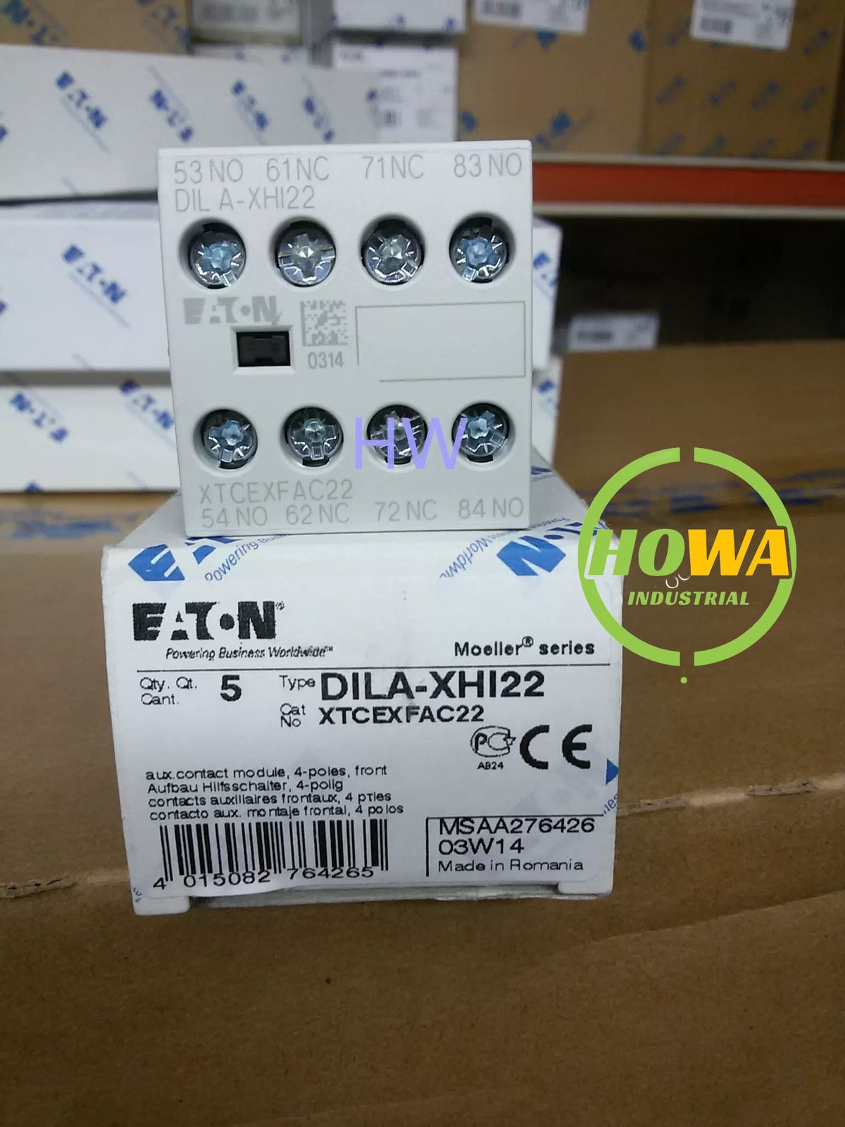 1/piece ETN Contactor Auxiliary Contact DILA-XHI22